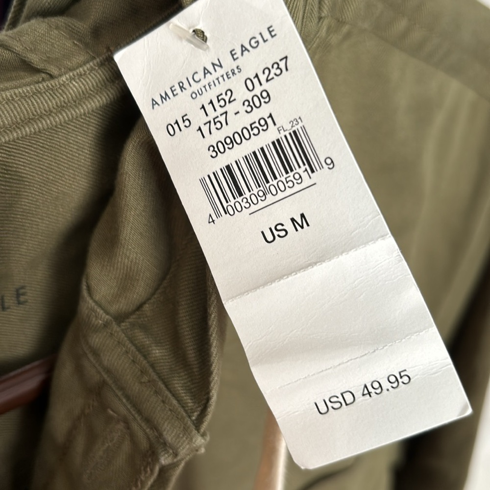 American Eagle Outfitters green military shirt Size: M - Picture 7 of 10
